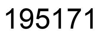Número 195171 imagen negro