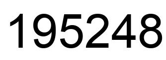 Número 195248 imagen negro