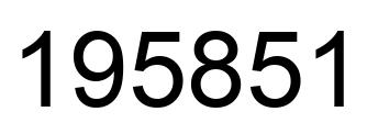 Número 195851 imagen negro