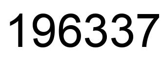 Número 196337 imagen negro