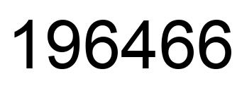 Number 196466 black image