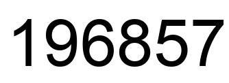 Número 196857 imagen negro