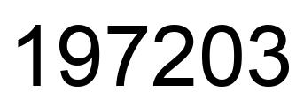 Número 197203 imagen negro