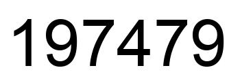 Número 197479 imagen negro