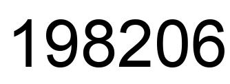 Number 198206 black image