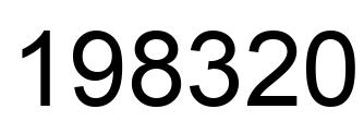 Number 198320 black image