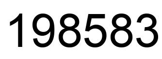Número 198583 imagen negro