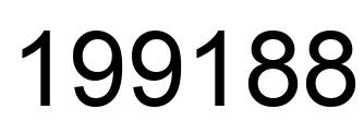 Number 199188 black image