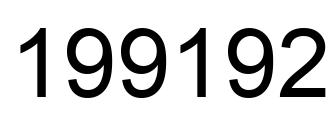 Number 199192 black image