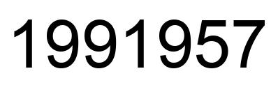 Número 1991957 imagen negro