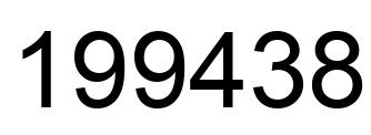 Number 199438 black image