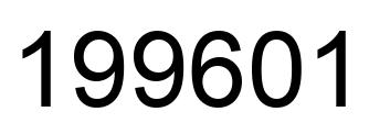 Number 199601 black image