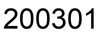 Número 200301 imagen negro