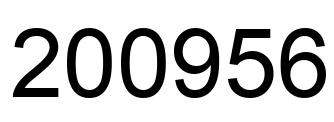 Número 200956 imagen negro