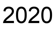 Número 2020 imagen negro