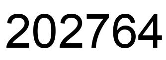 Número 202764 imagen negro