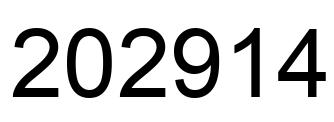 Número 202914 imagen negro