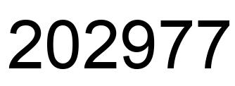 Número 202977 imagen negro