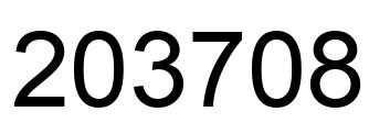 Número 203708 imagen negro