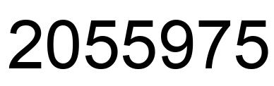 Number 2055975 black image