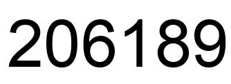 Número 206189 imagen negro