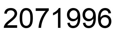 Número 2071996 imagen negro