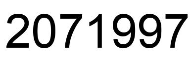 Número 2071997 imagen negro
