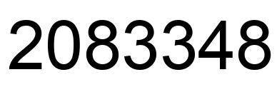 Número 2083348 imagen negro