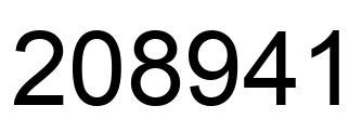Número 208941 imagen negro