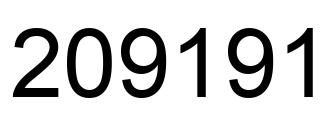 Número 209191 imagen negro