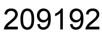 Número 209192 imagen negro