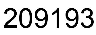 Número 209193 imagen negro