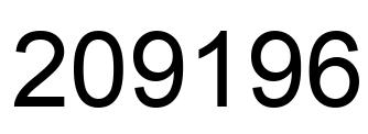 Número 209196 imagen negro