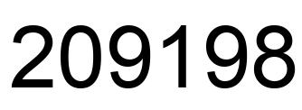 Número 209198 imagen negro