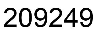 Número 209249 imagen negro