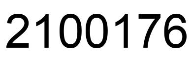 Number 2100176 black image