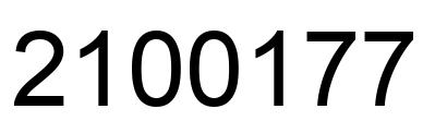 Número 2100177 imagen negro