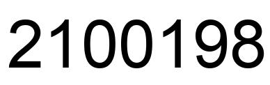 Number 2100198 black image