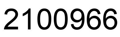 Number 2100966 black image