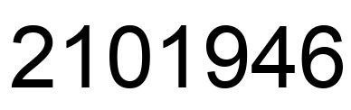 Number 2101946 black image