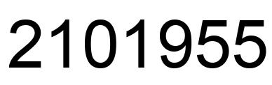 Number 2101955 black image