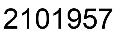 Number 2101957 black image