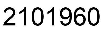 Número 2101960 imagen negro