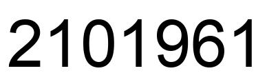 Number 2101961 black image