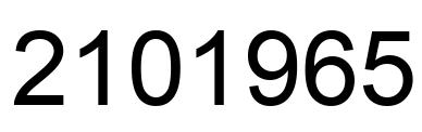 Number 2101965 black image