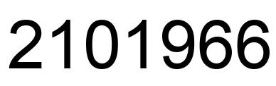 Number 2101966 black image