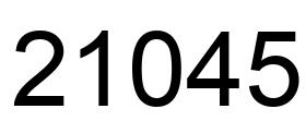 Número 21045 imagen negro