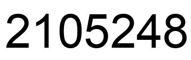 Número 2105248 imagen negro