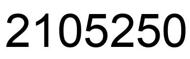 Number 2105250 black image