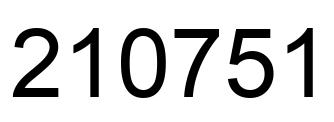 Número 210751 imagen negro
